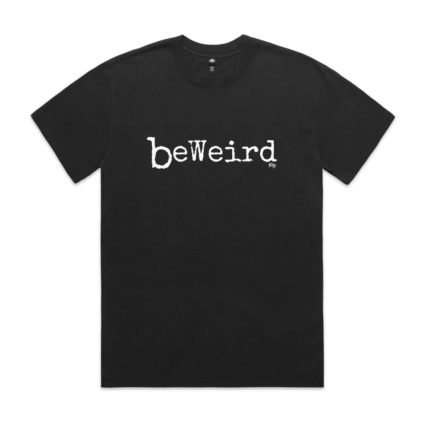 beWeird (White) - Heavy Faded Tee