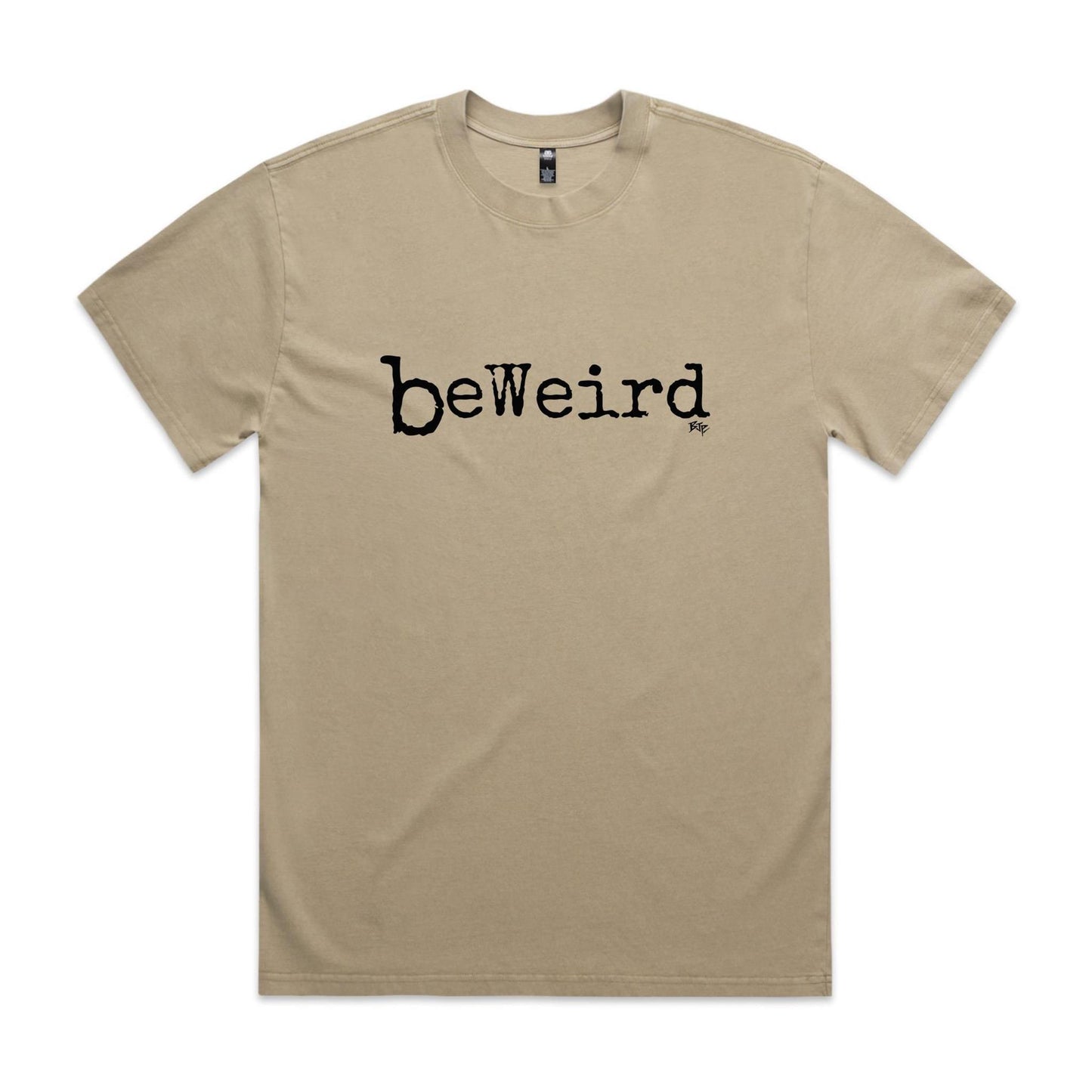 beWeird (Black) - Heavy Faded Tee