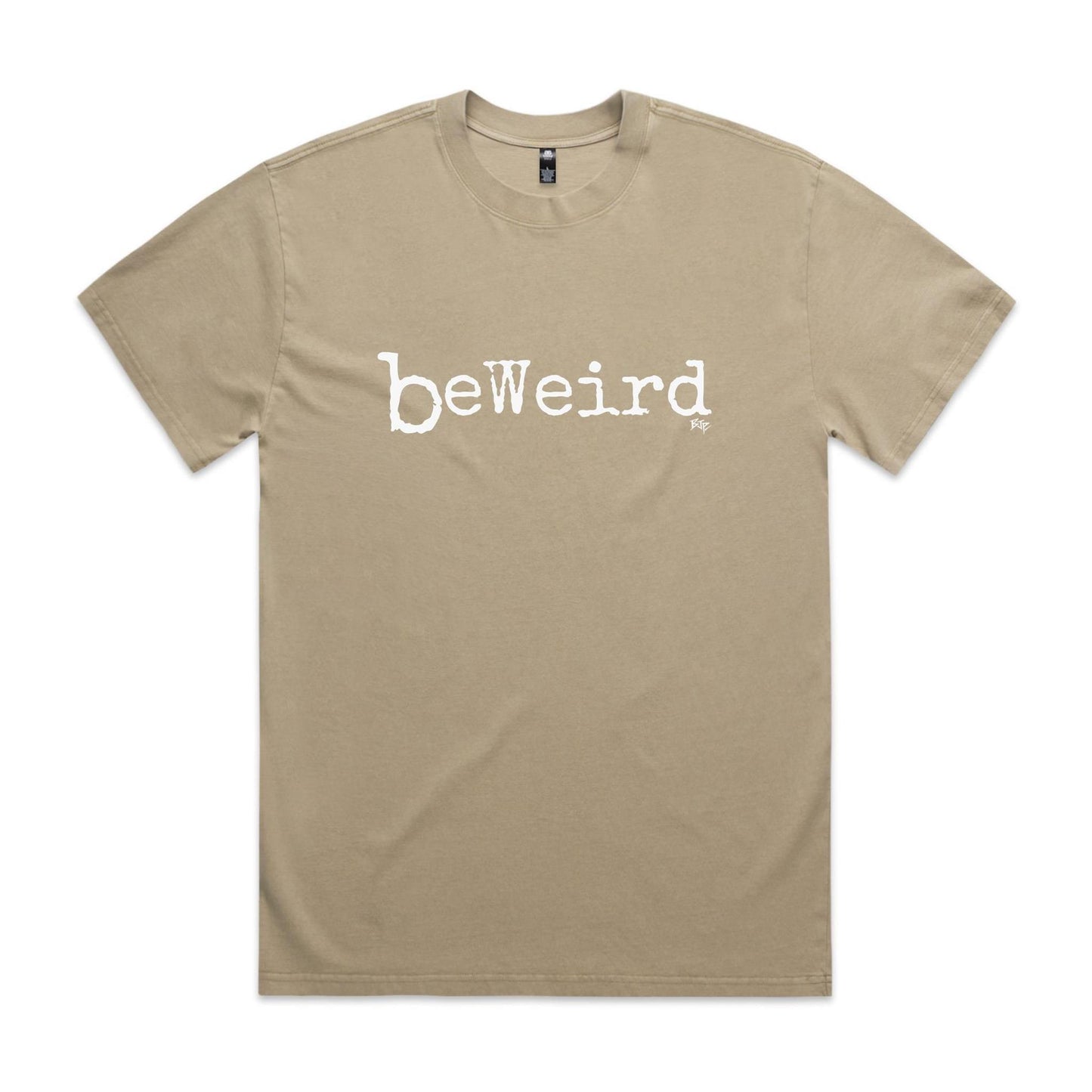 beWeird (White) - Heavy Faded Tee