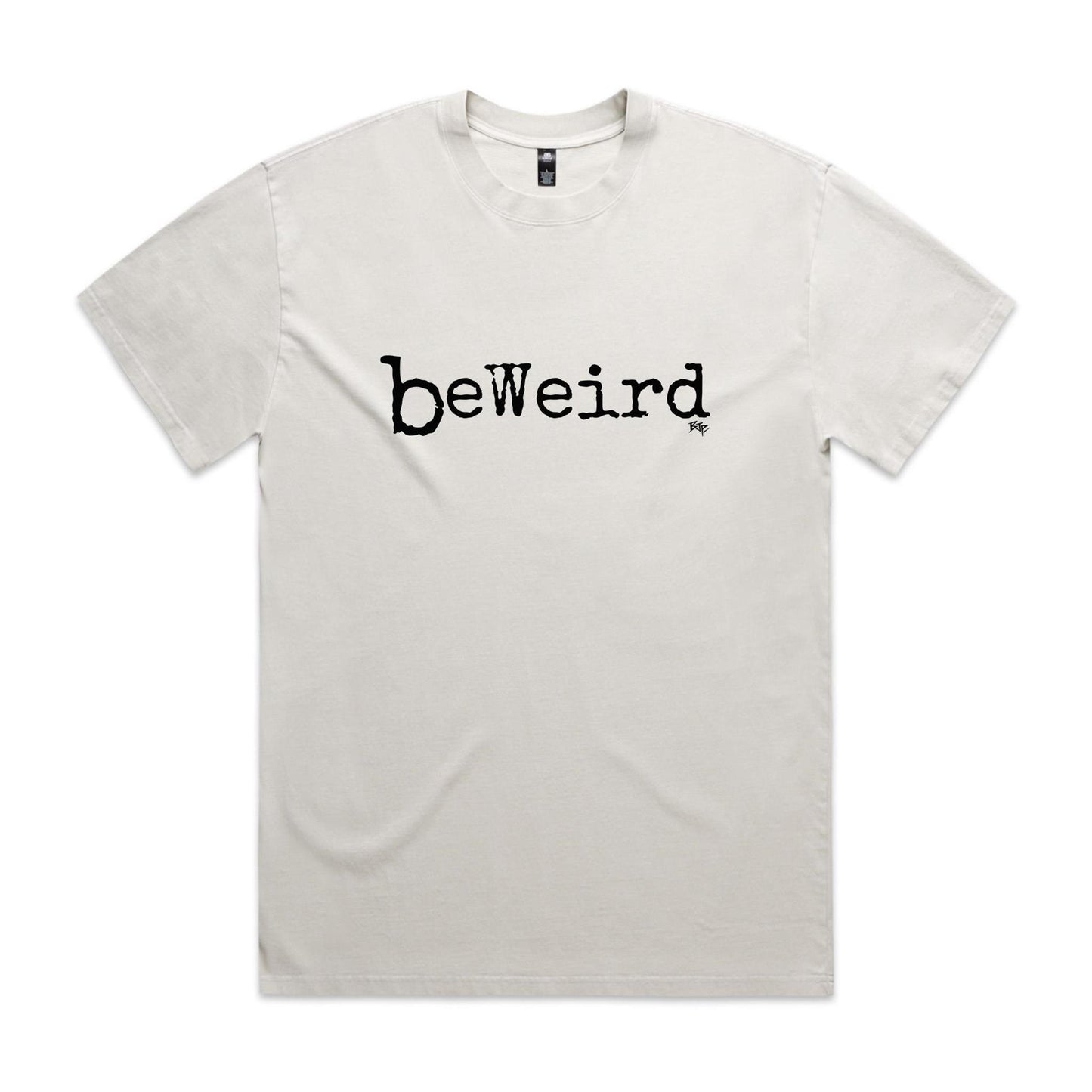 beWeird (Black) - Heavy Faded Tee